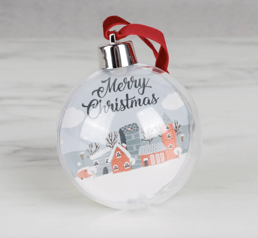 Елочный шар с фотографией, 399 руб.