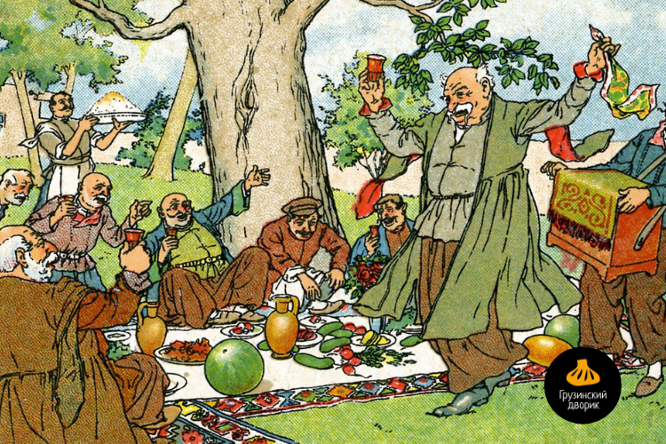 Супра - это проявление грузинского гостеприимства, основанного на особом способе застолья (Источник: Culture Club / Getty Images) 