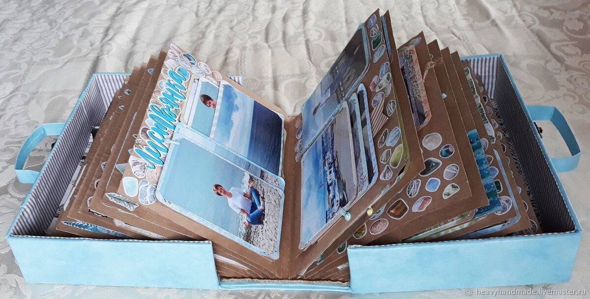 Альбом в технике скапбукинг, автор Наталья,www.livemaster.ru