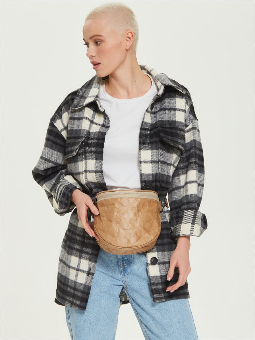 Ranzel / Сумка Луна Крафт/Поясная сумка/Сумка женская/Подарок женщине/Бананка/Сумка на плечо/Эко сумка