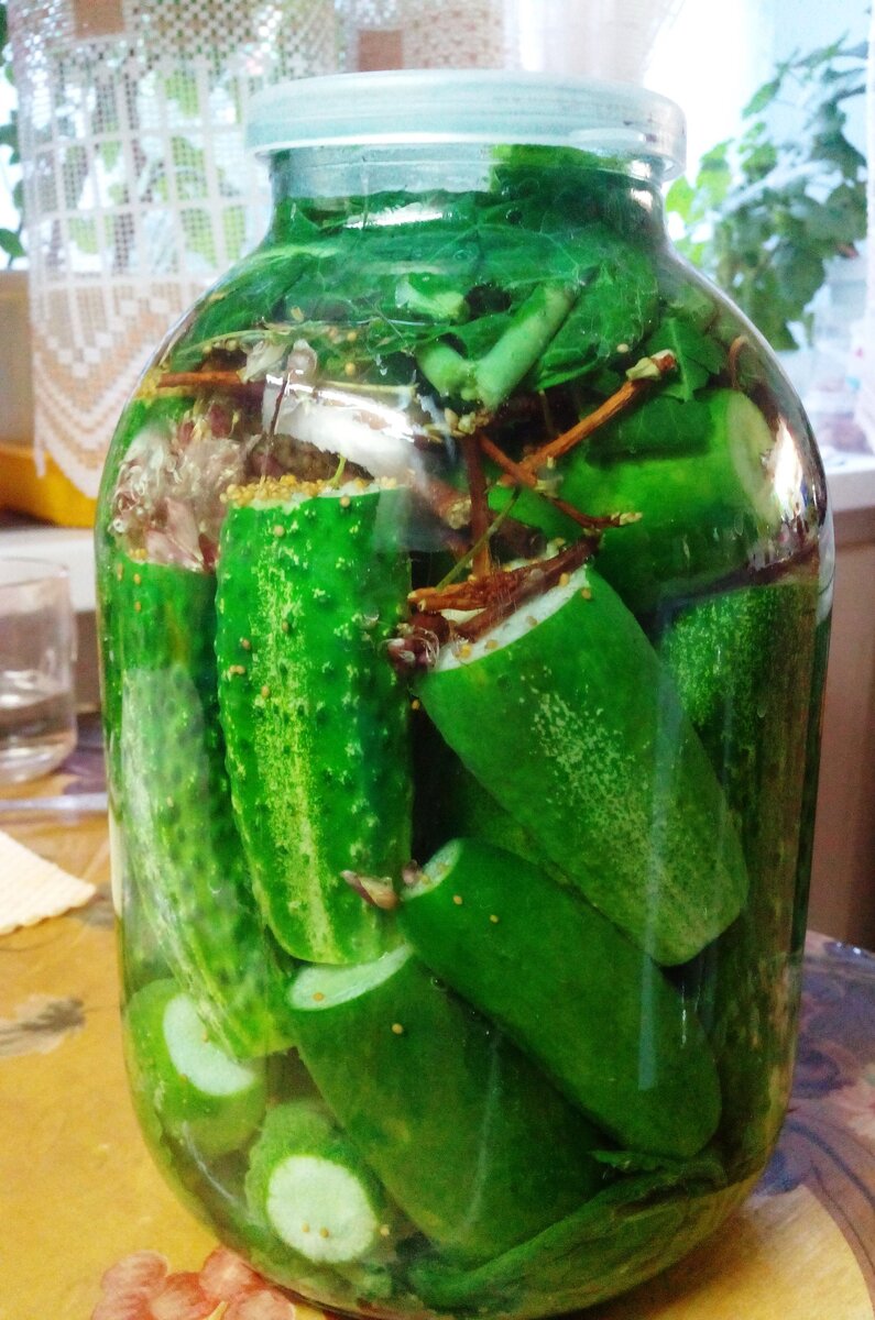 Здесь посолены огурцы Апрельский, Майский, Маша.