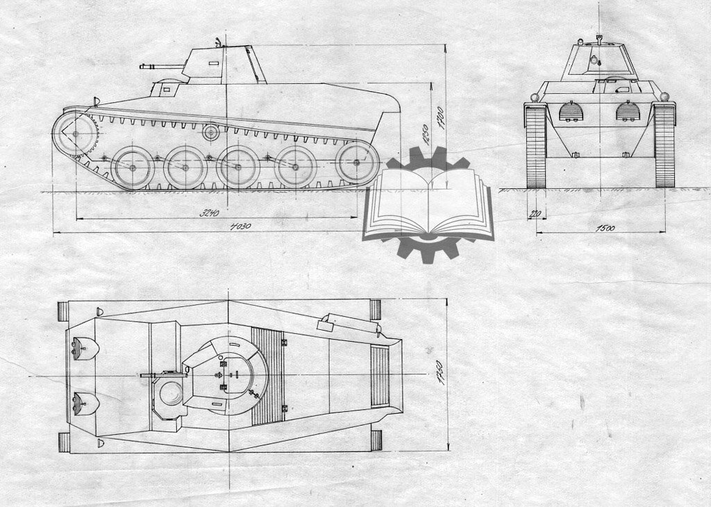 Первое изображение Landsverk L-120, появилась эта машина в 1936 году.