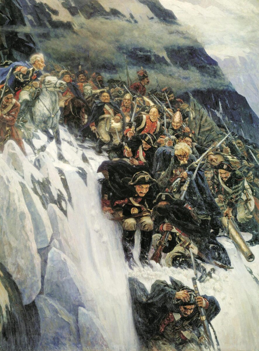 Василий Суриков — «Переход Суворова через Альпы», 1899 год