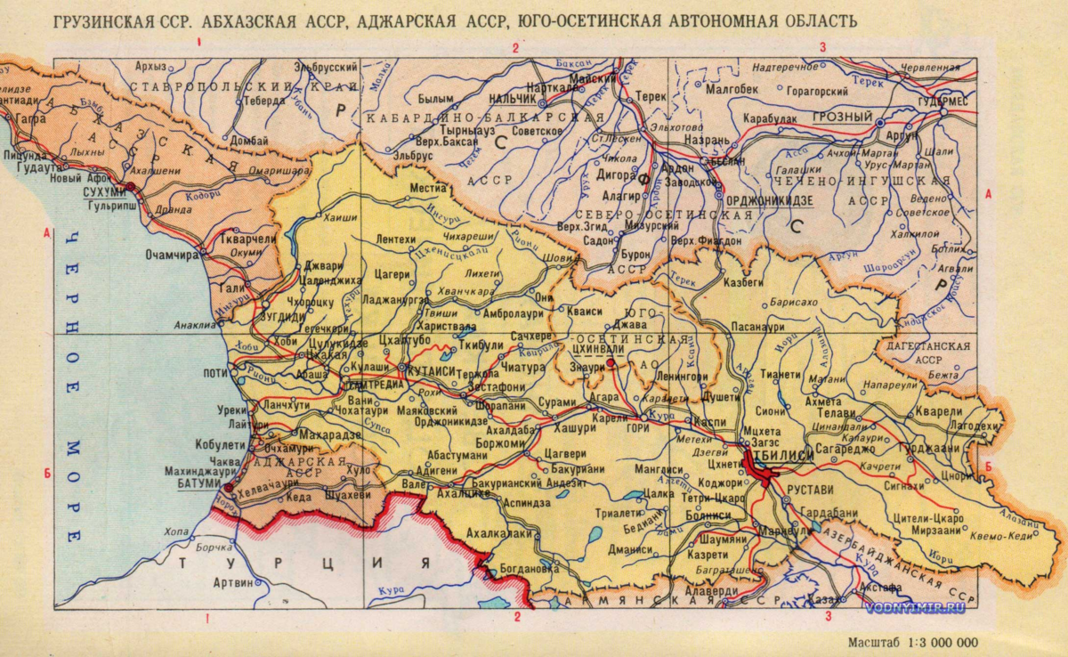 Где находится грузия. Грузинская ССР карта. Карта грузинской ССР 1986. Карта Грузии с городами. Карта грузинской ССР 1980 года.