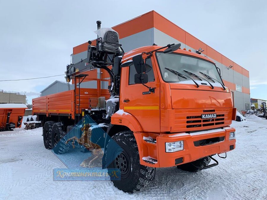 Бортовой автомобиль Камаз-43118 с КМУ Hiab TM 160