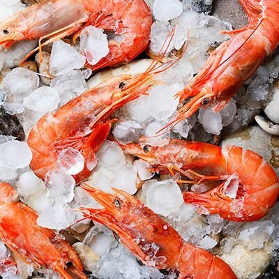 Замороженные креветки