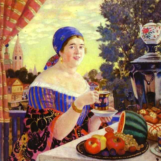 Борис Кустодиев  "Купчиха" 
(1920)