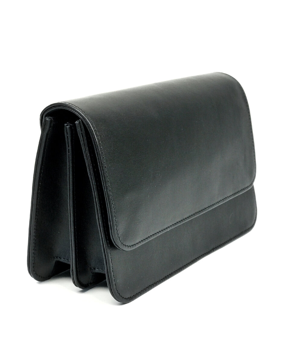 Сумка с 2 ботанами, края в загибку, с тканевым подкладом