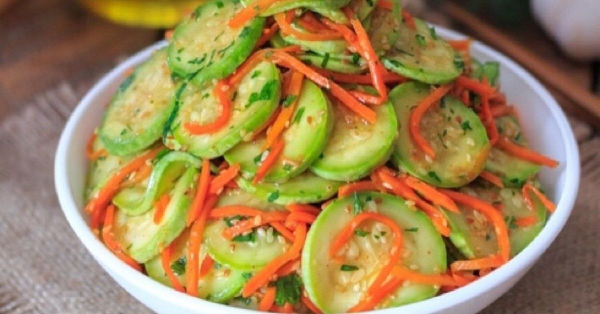 Кабачки по-корейски с медом