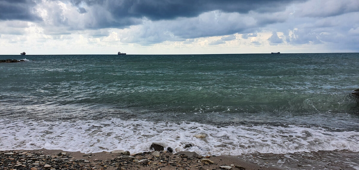 Чёрное море в районе Туапсе