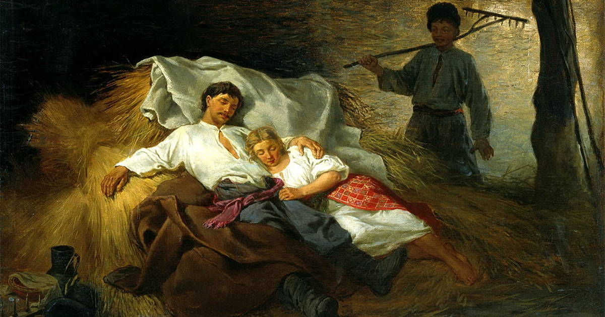 Константин Трутовский,"На сеновале"