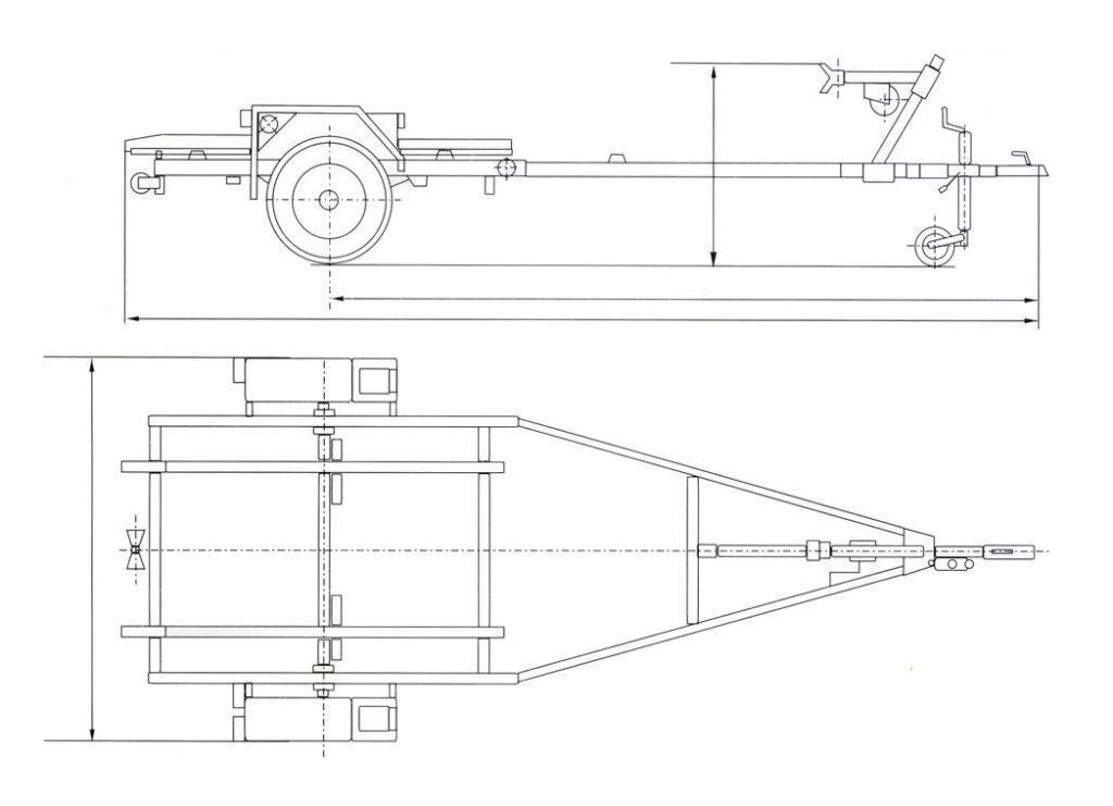 Прицеп для лодки WRM Boat trailer 5