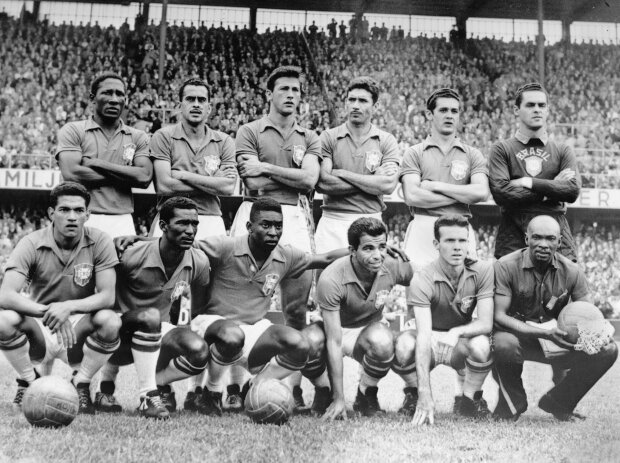 Сборная Бразилии перед финалом чемпионата мира-1958
