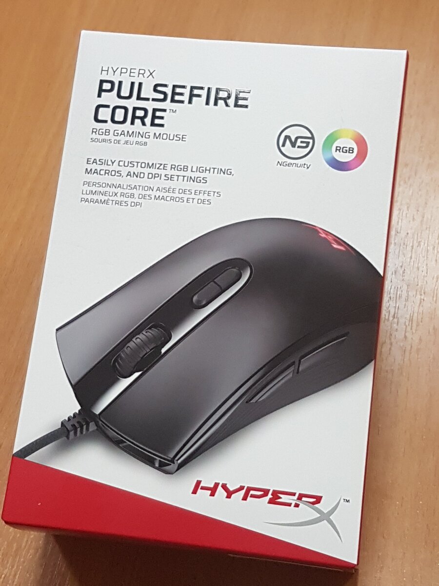 Яркая коробка в стилистике дизайна HyperX