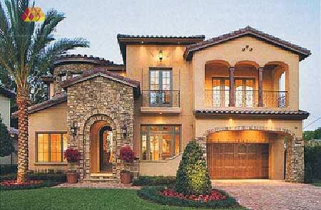 Натуральный камень и штукатурка - природные материалы в отделке фасадов