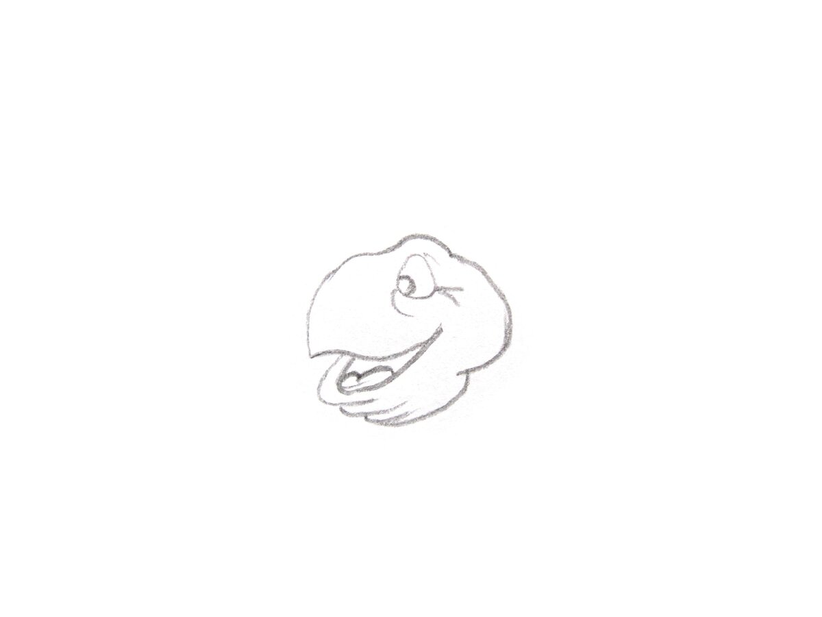 Черепаха Тортилла рисунок карандашом