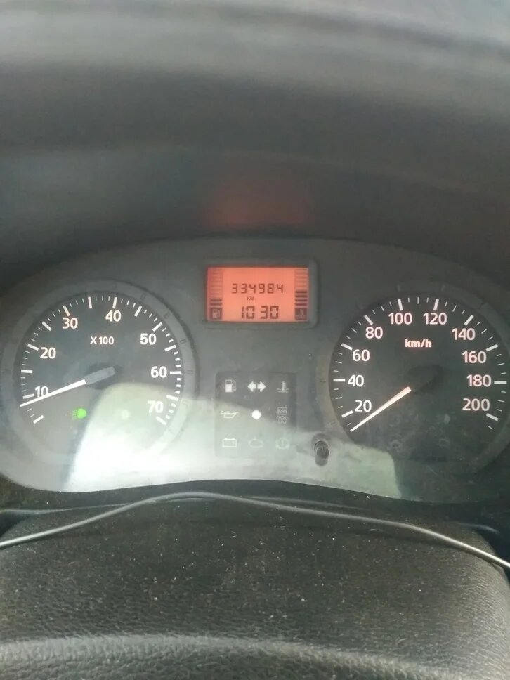 Пробег на начало испытаний.