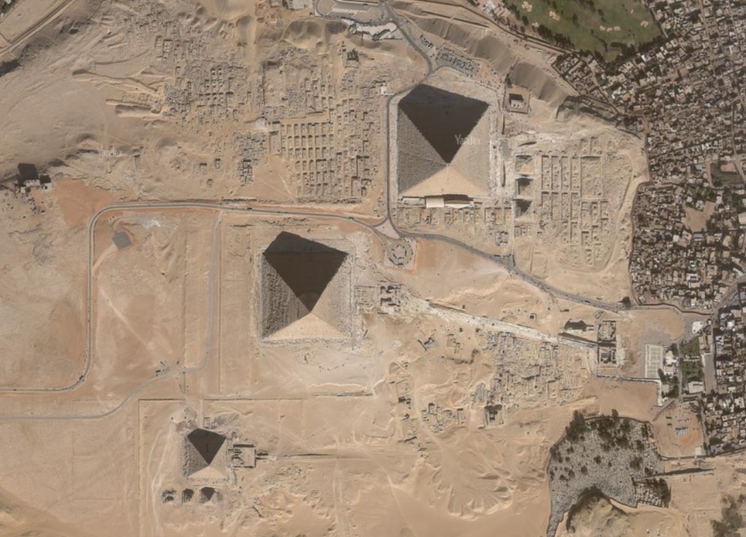 Пирамиды. Yandex Maps