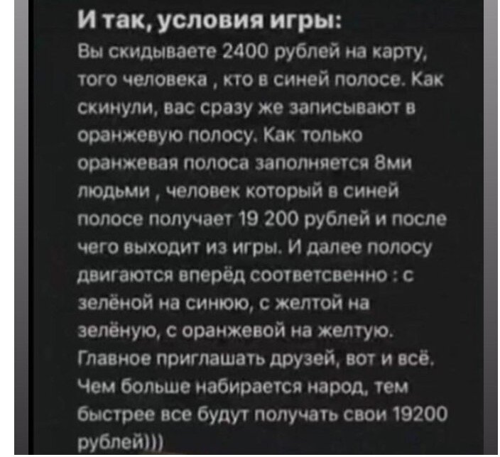 Условия онлайн игры.