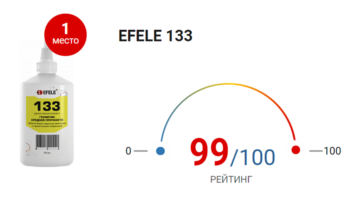 Анаэробный герметик для труб EFELE 133