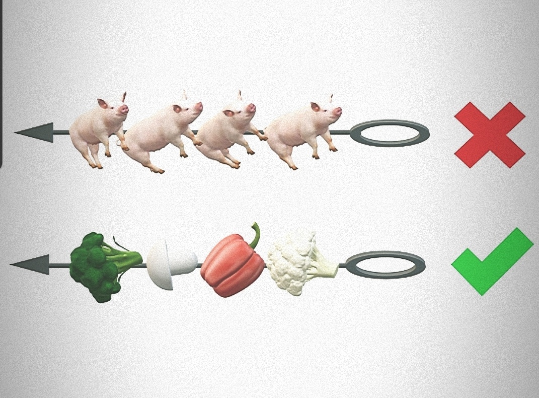 Животные рождены не для мангала