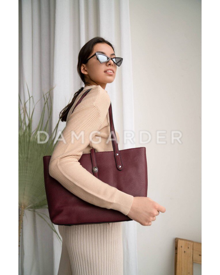 СУМКА ТОУТ JERSY БОРДО