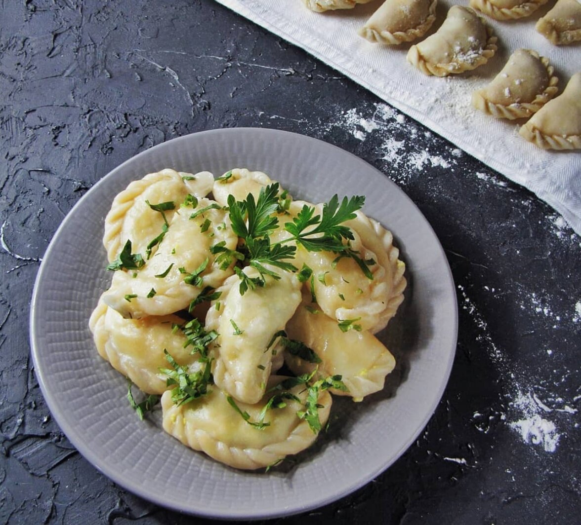 рецепт вареников с картошкой и грибами шампиньонами | Дзен