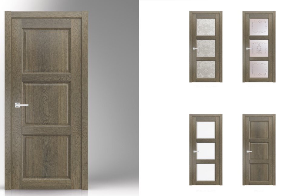 Кортекс, цвет "табако", 3 филенки