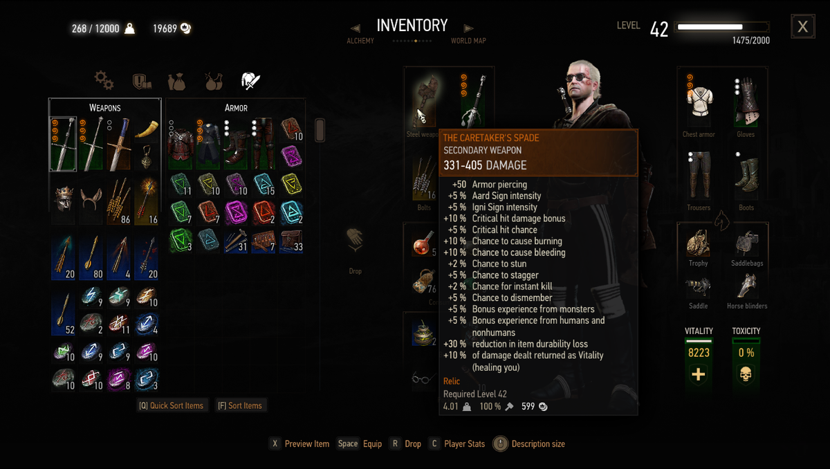 Получаем мы её в дополнение "Каменные Сердца" по сюжету после убийства Ключника.