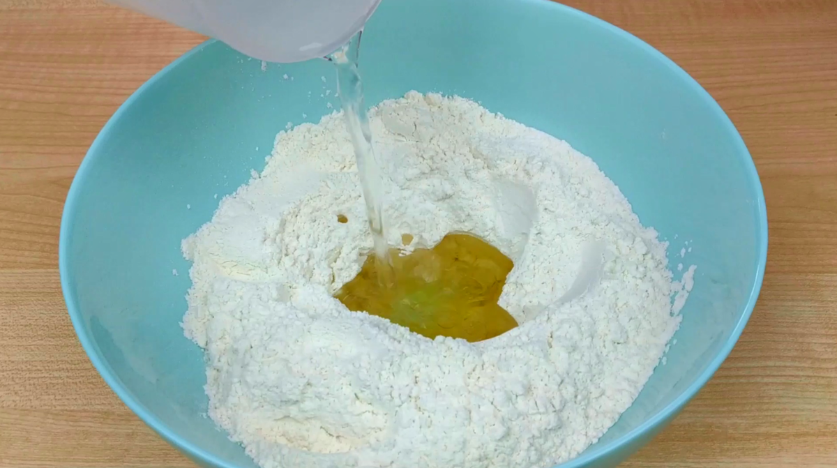 мука и кипяток