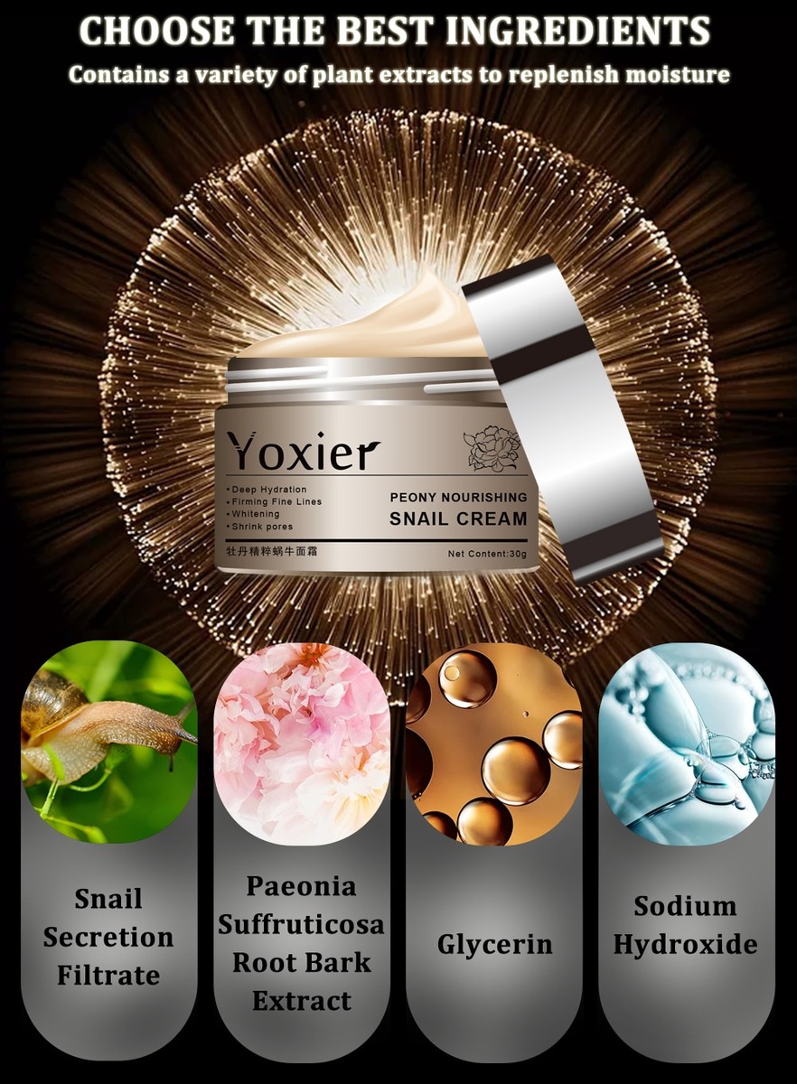 Питательный крем на основе секреции улитки