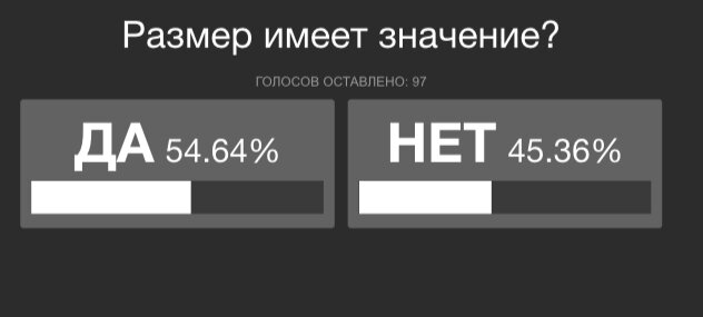 Получается для большинства девушек всё таки важен размер 