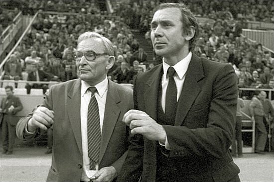 Фёдор Новиков и Олег Романцев руководят "Спартаком" (1989 год)