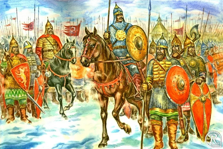 княжеская дружина древней руси арт. армия древней руси 13век. армия древней руси 13век. князь и дружина в древней руси. олег федоров художник реконструкции княжеская дружина.