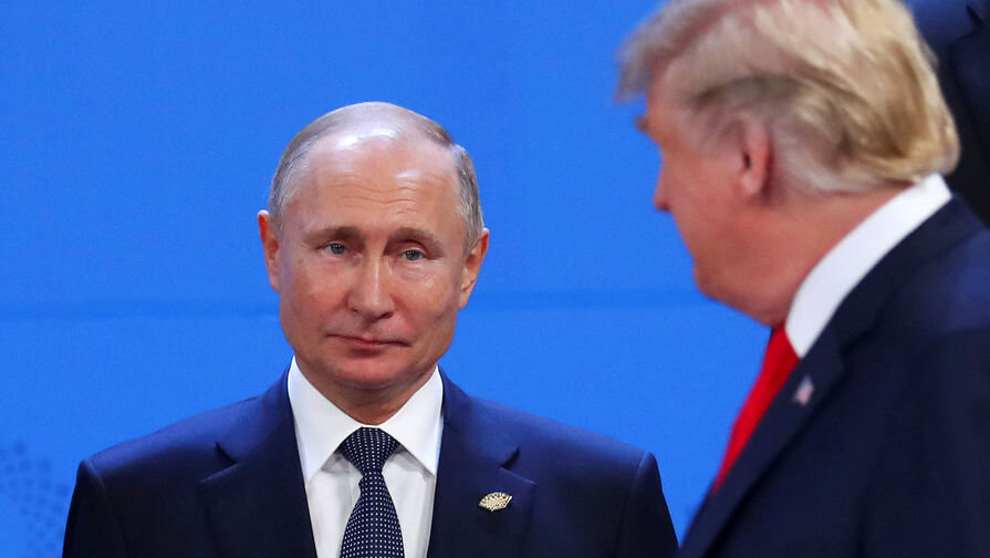 Президент Российской Федерации В.В. Путин и Президент США Д. Трамп