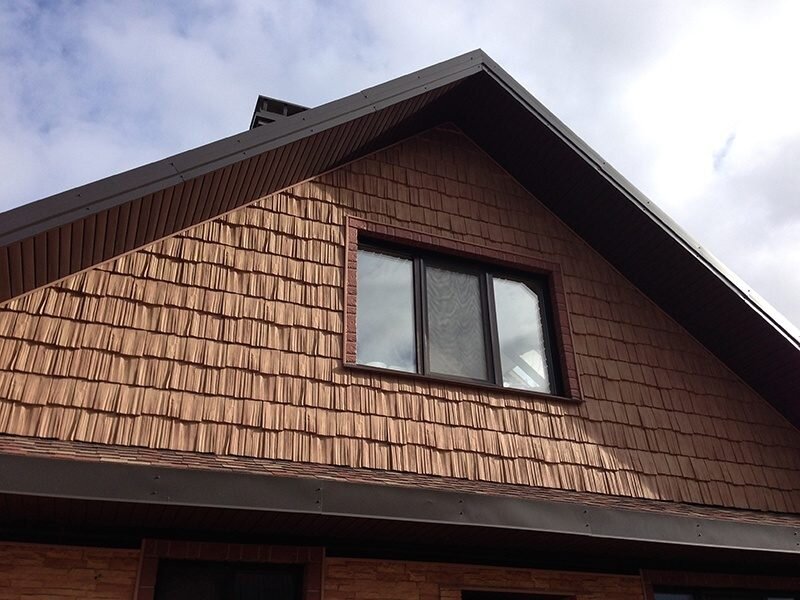 Фасадные панели Т-сайдинг Щепа