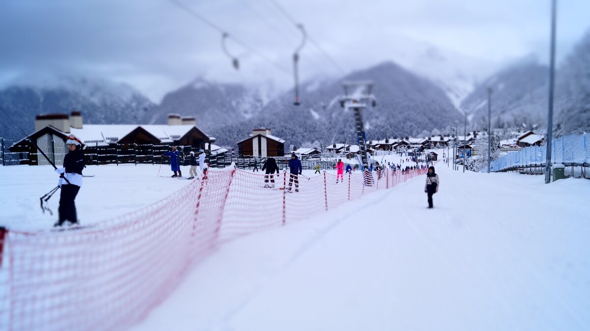 Горнолыжный курорт ГТЦ "Газпром" (Роза Хутор). Фото из личных архивов автора.