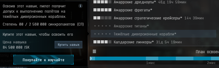 Если у вас навык не открыт, то при наведении на него,Вам любезно предложат его купить и переплатить 30% от его стоимости от цены при покупке на рынке