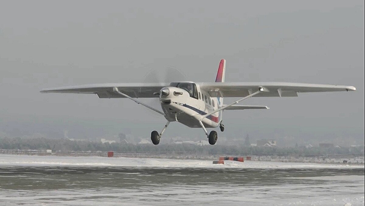 Кадры первого полета Байкала в Екатеринбурге.