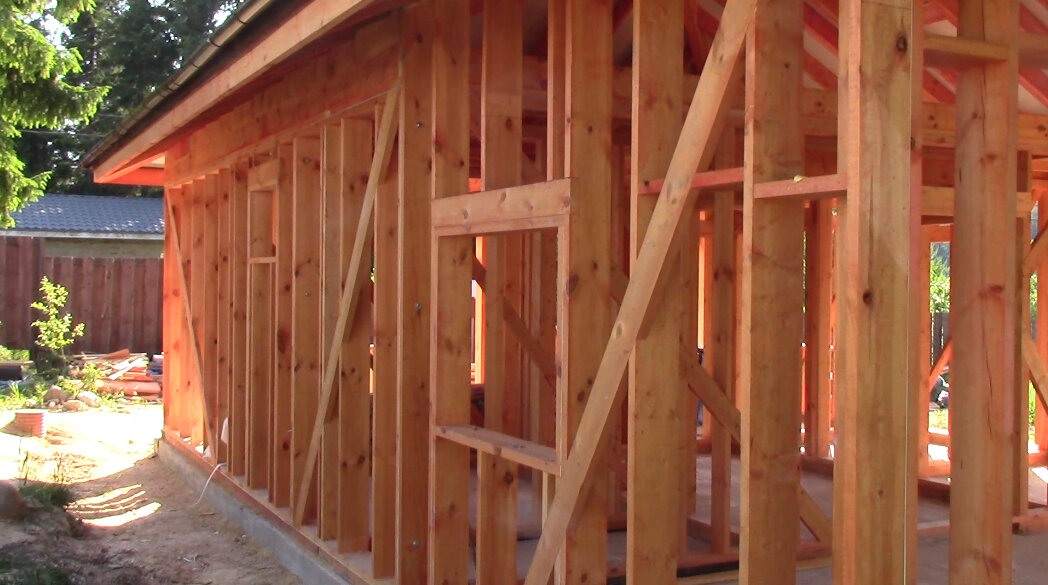 Каркасный дом из сухой калиброванной доски