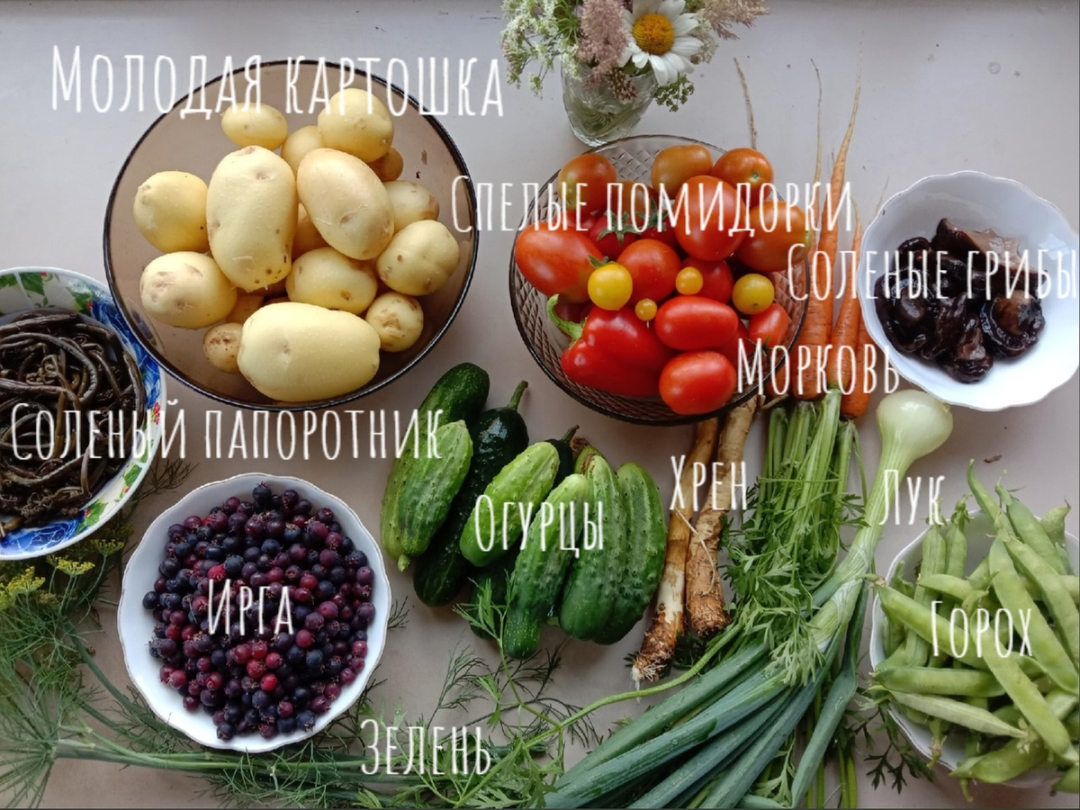 Вот такой натюрморт для ужина у нас 14 июля