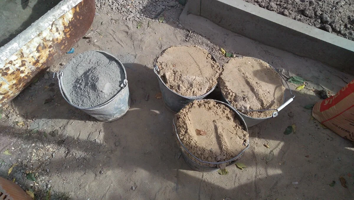 Бутовый камень — это не кирпич! Приготовление цементно-песчаного раствора для каменной кладки отличается. Объясняю подробно5