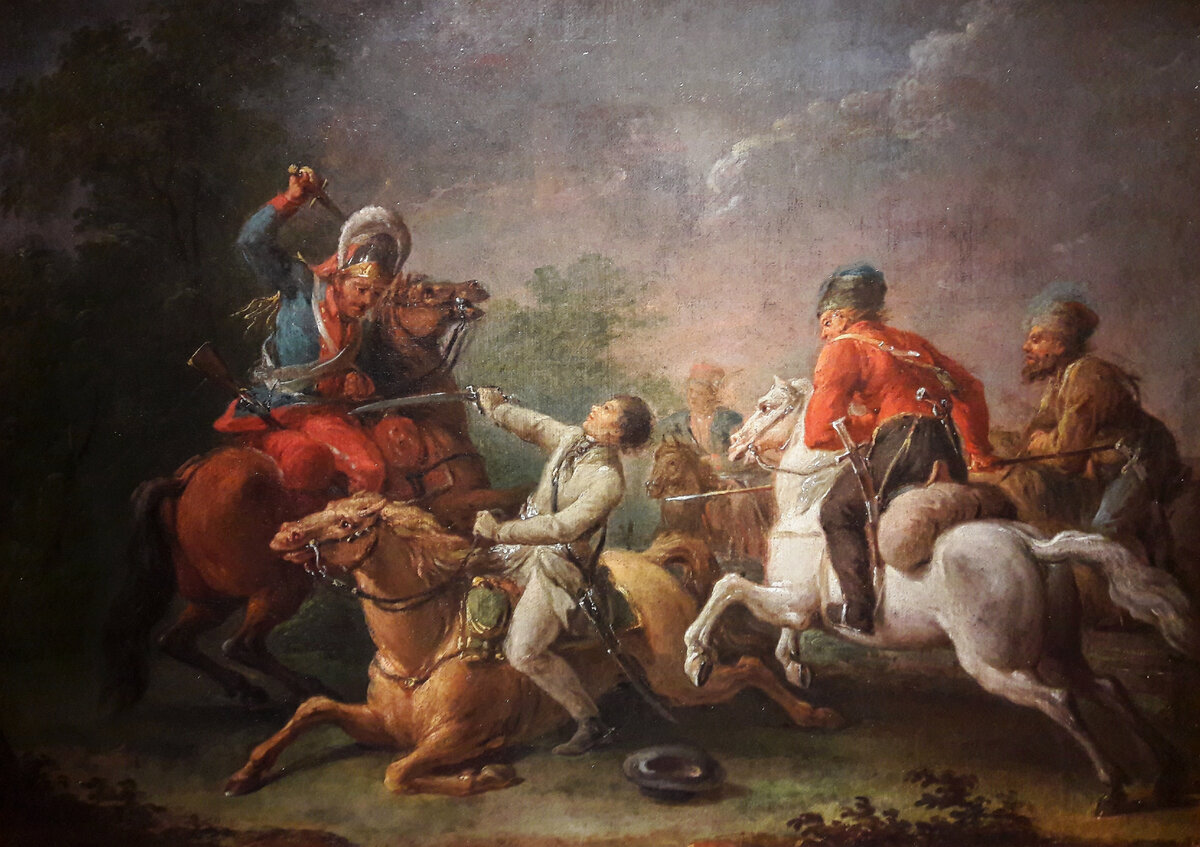 Plersch Kościuszko in the battle of Maciejowice