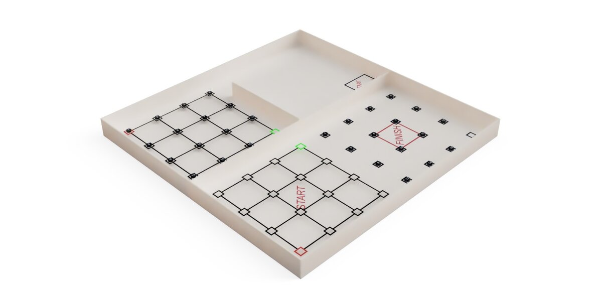 Стандартное напиленное из ЛДСП поле, наполнение которого ежегодно меняется вслед за заданиями с чемпионатов Worldskills.