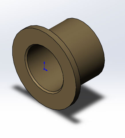 3д модель втулки в SolidWorks