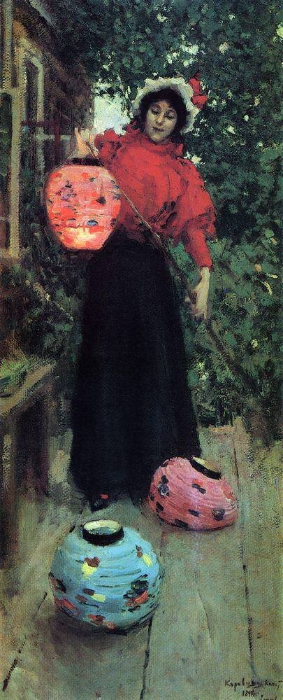 Бумажные фонари. Между 1895-1898. Государственная Третьяковская галерея, Москва