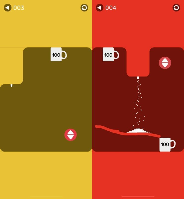    Правильно рисуйте линии и пересыпайте сахар в чашку