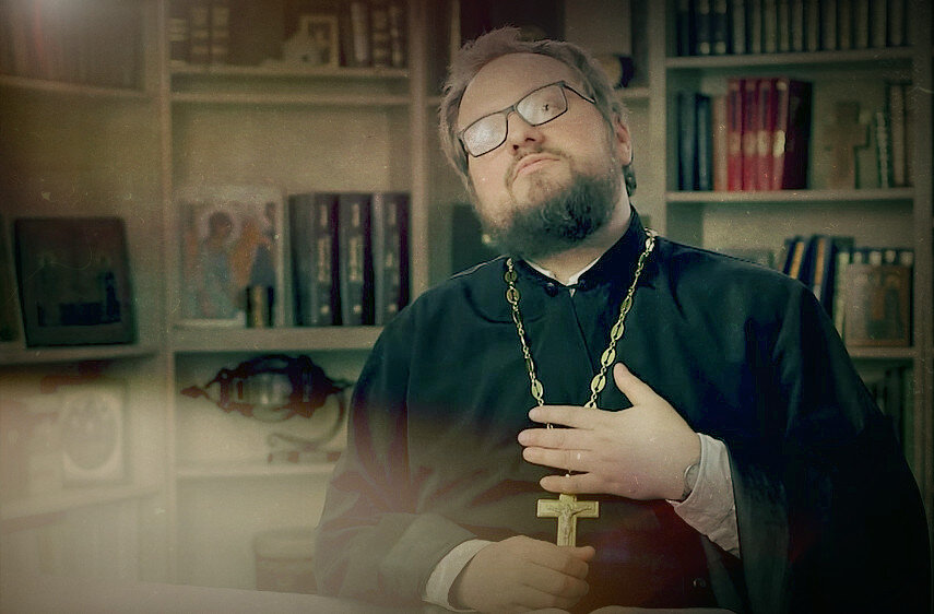 Священник Владислав Береговой, скриншот из видео