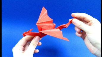 Как сделать дракона из бумаги. Легко сделать оригами дракона - видео инструкция