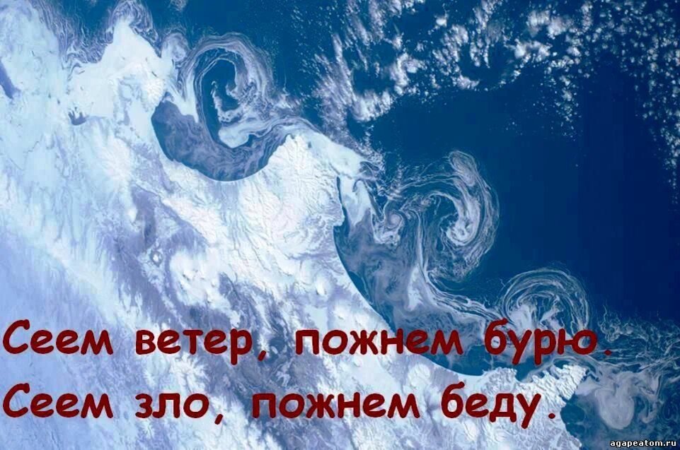 Кто сеет ветер тот пожнет бурю